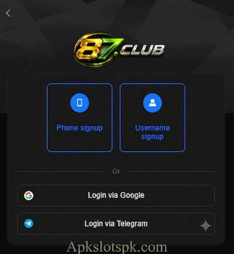 87Club Registration